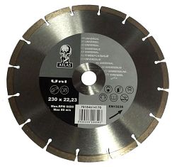 Diamantový řezný kotouč 230mm na beton, zámkovou